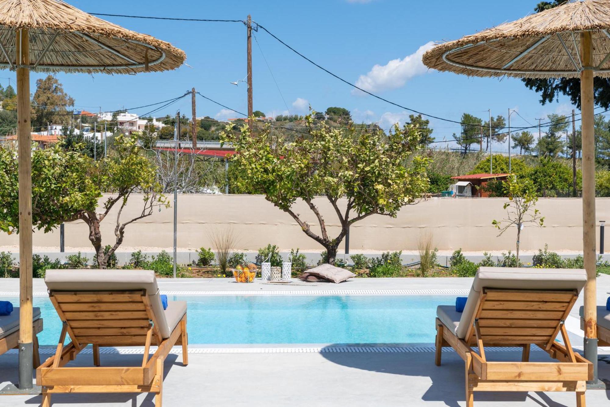Villa Ethria Pool With Heated Jacuzzi Afantou